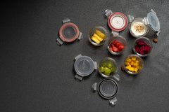 GENICOOK glass containers microwave and oven safe without lid