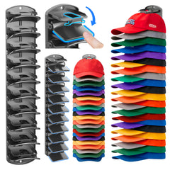 genicuts hat organizer for baseball caps matte black
