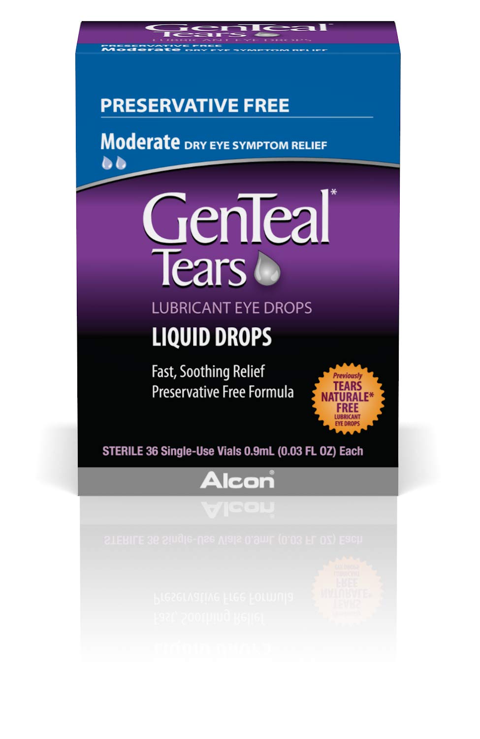 Single-use vials of Genteal Tears eye drops