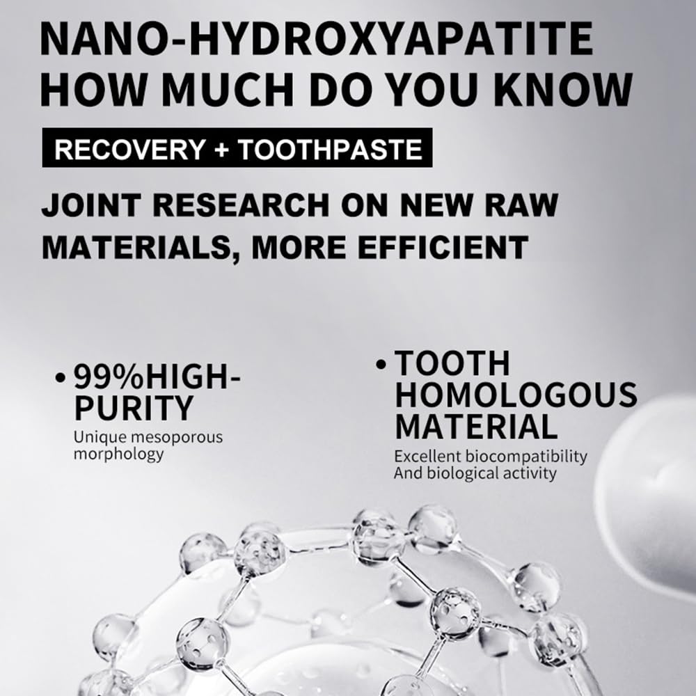 Gentle mint freshness hydroxyapatite toothpaste