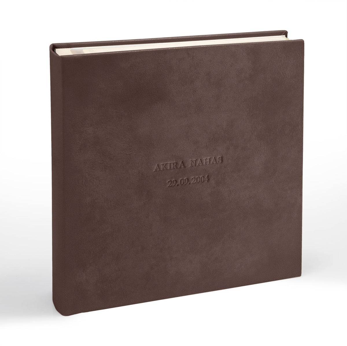 Genuine Italian leather cover photo album