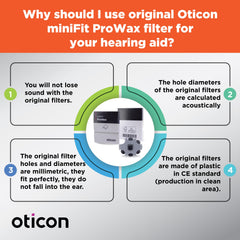 Genuine Oticon Denmark branded parts for performance