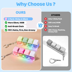 detachable keycaps and switches for customization