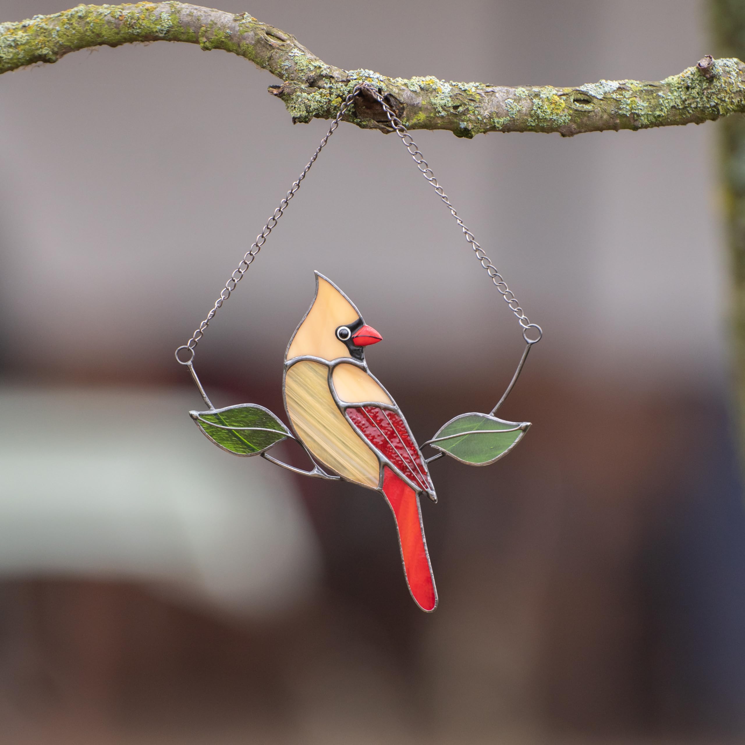 stained glass cardinal gift box packaging