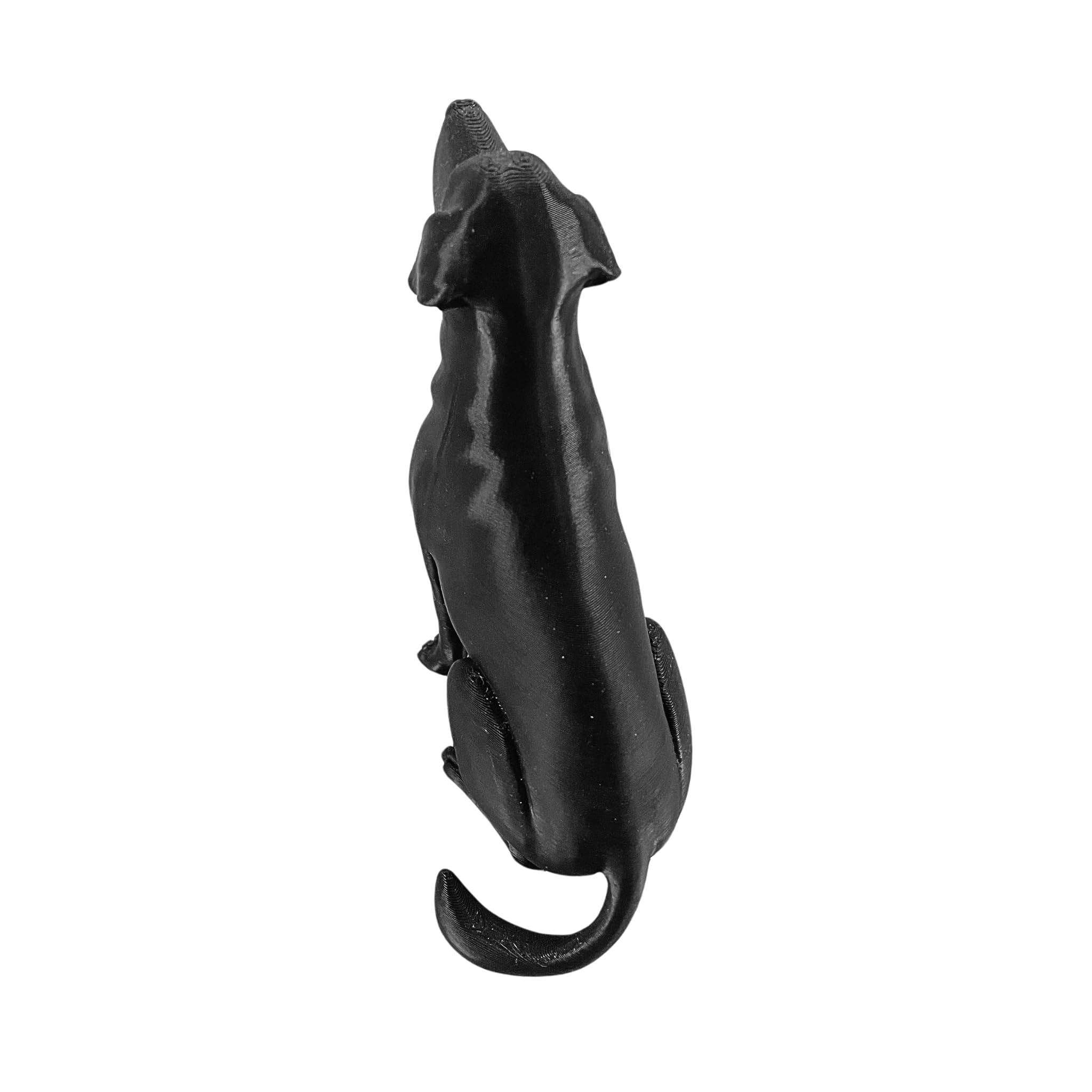Geometric dog statue for home decor Black Lab