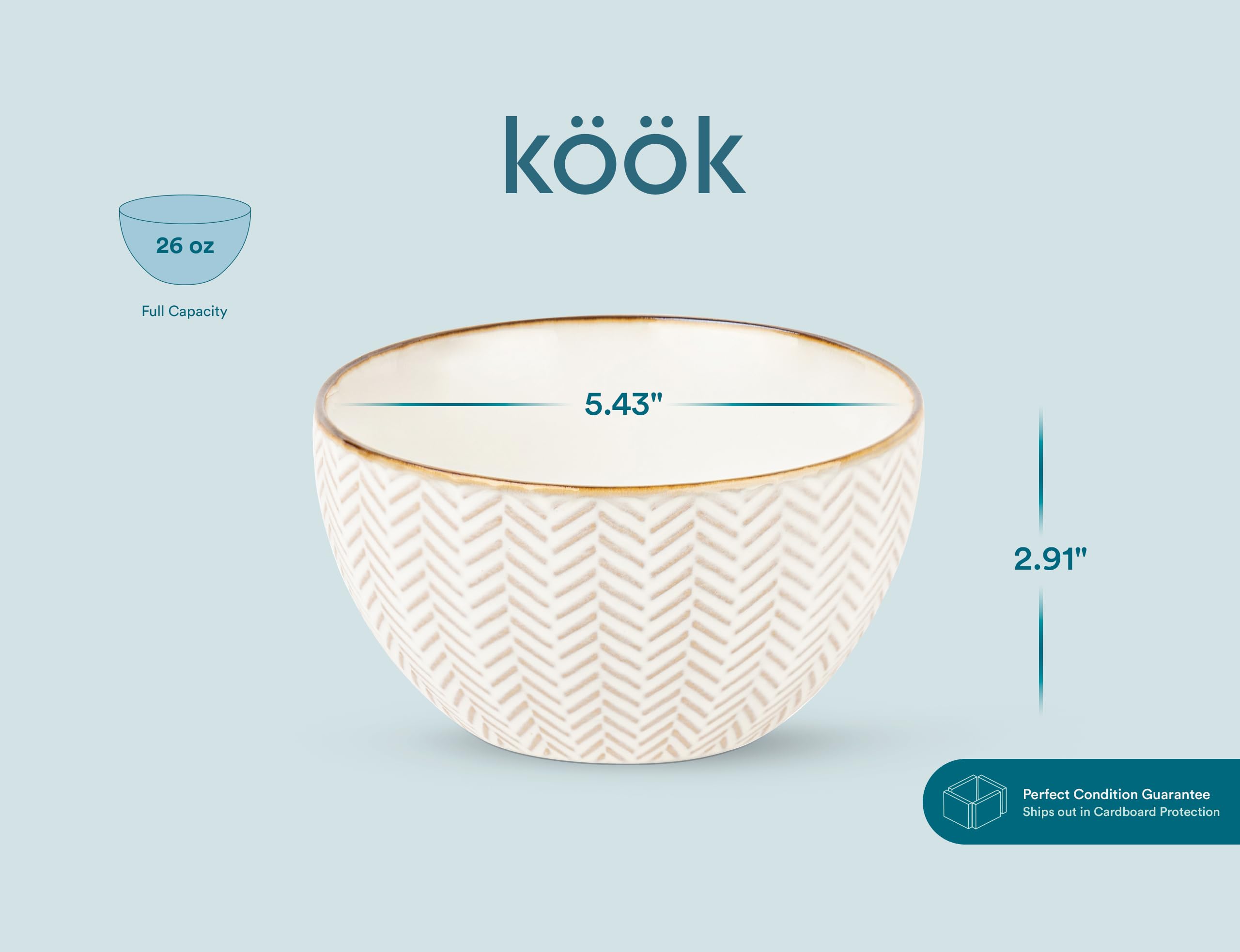 KooK Narbonne embossed bowls geometry pattern