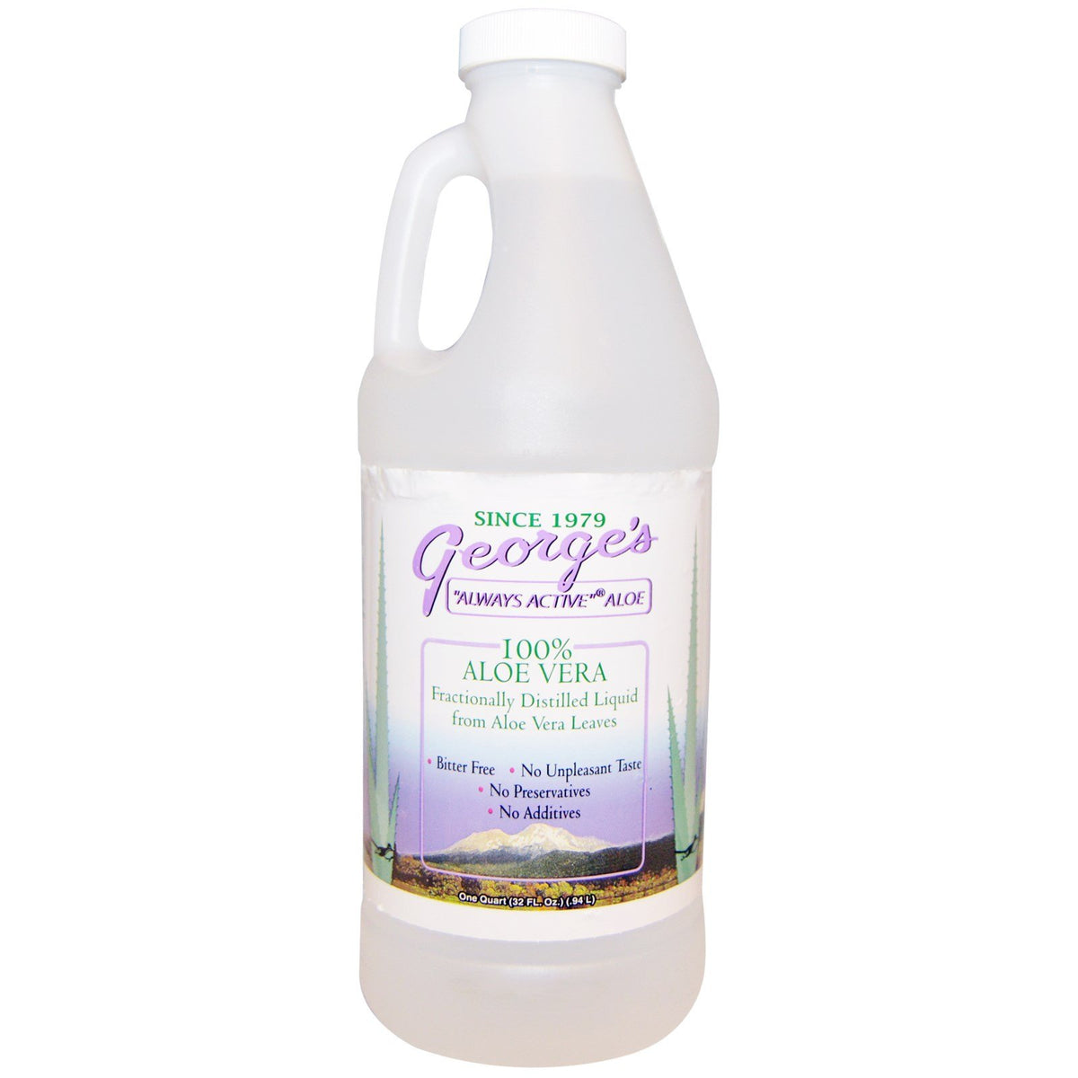 George's Aloe Vera 100% Aloe Vera Liquid 32 fl oz bottle
