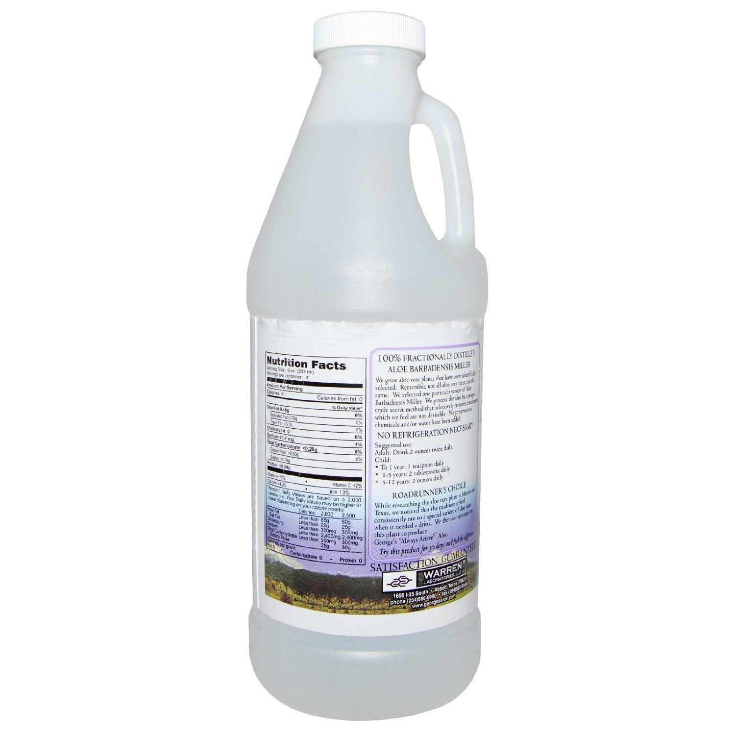 George's Aloe Vera 100% Aloe Vera Liquid 32 fl oz bottle (.94 l)