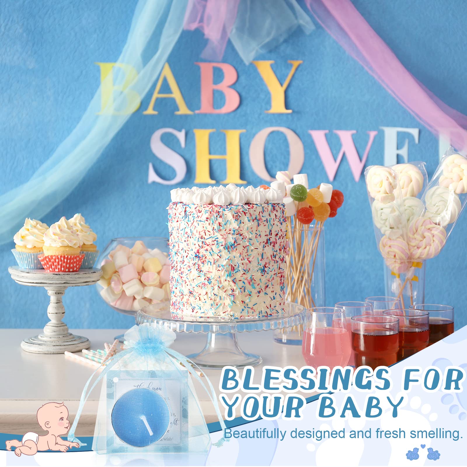 Safety and materials notes for Geosar baby shower set
