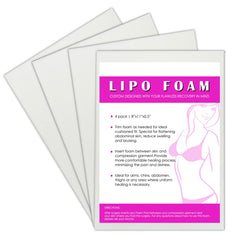 Gepoetry lipo foam 4 pack ab board for post surgical recovery 8x11
