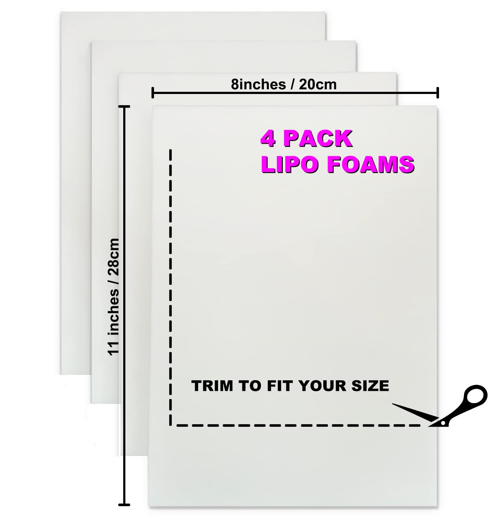 Post surgical abdominal foam board under compression garment
