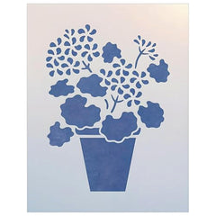 Geranium Pot Stencil 6x8 by The Artful Stencil