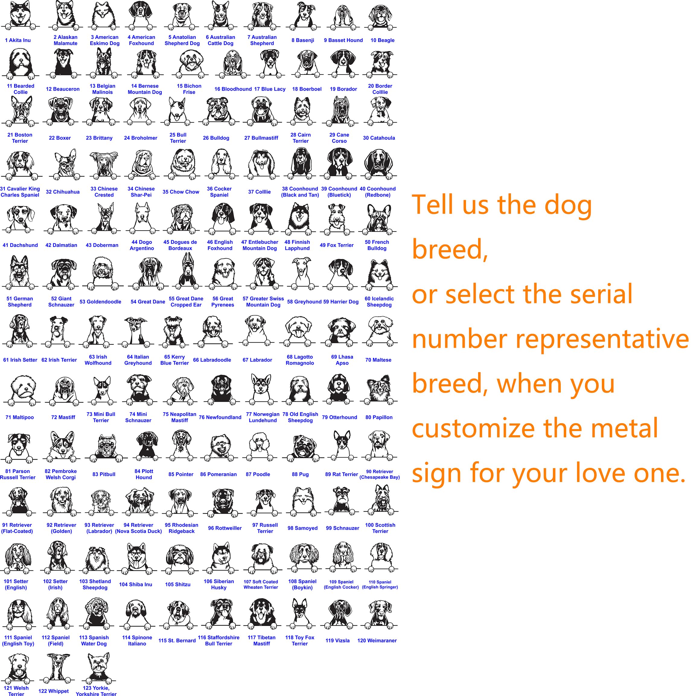 German Shepherd dog house sign metal customization for wall decor