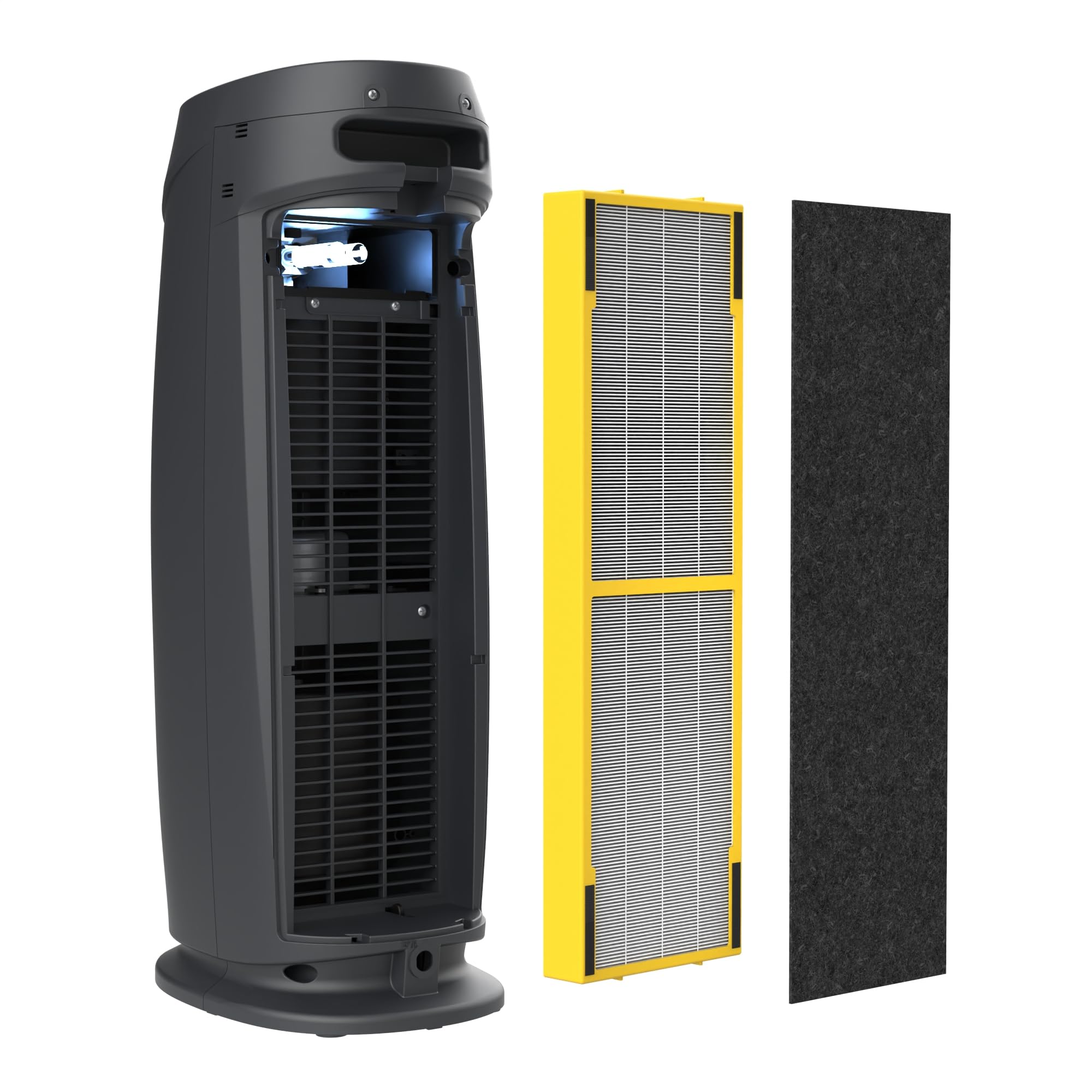 Three-layer filtration system in GermGuardian purifier