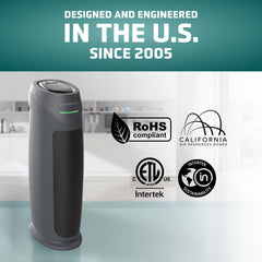 Activated carbon pre-filter traps odors in GermGuardian purifier