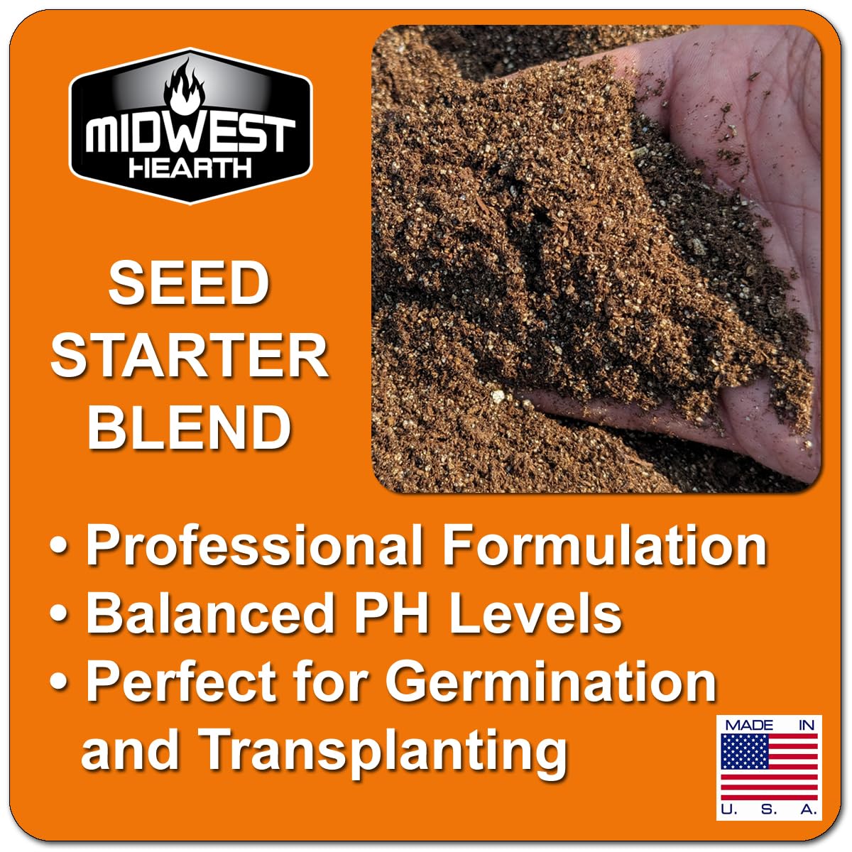 Ready to use seed mix for germination and growth