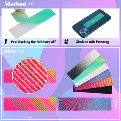Gradient style anxiety sensory stickers six color gradients