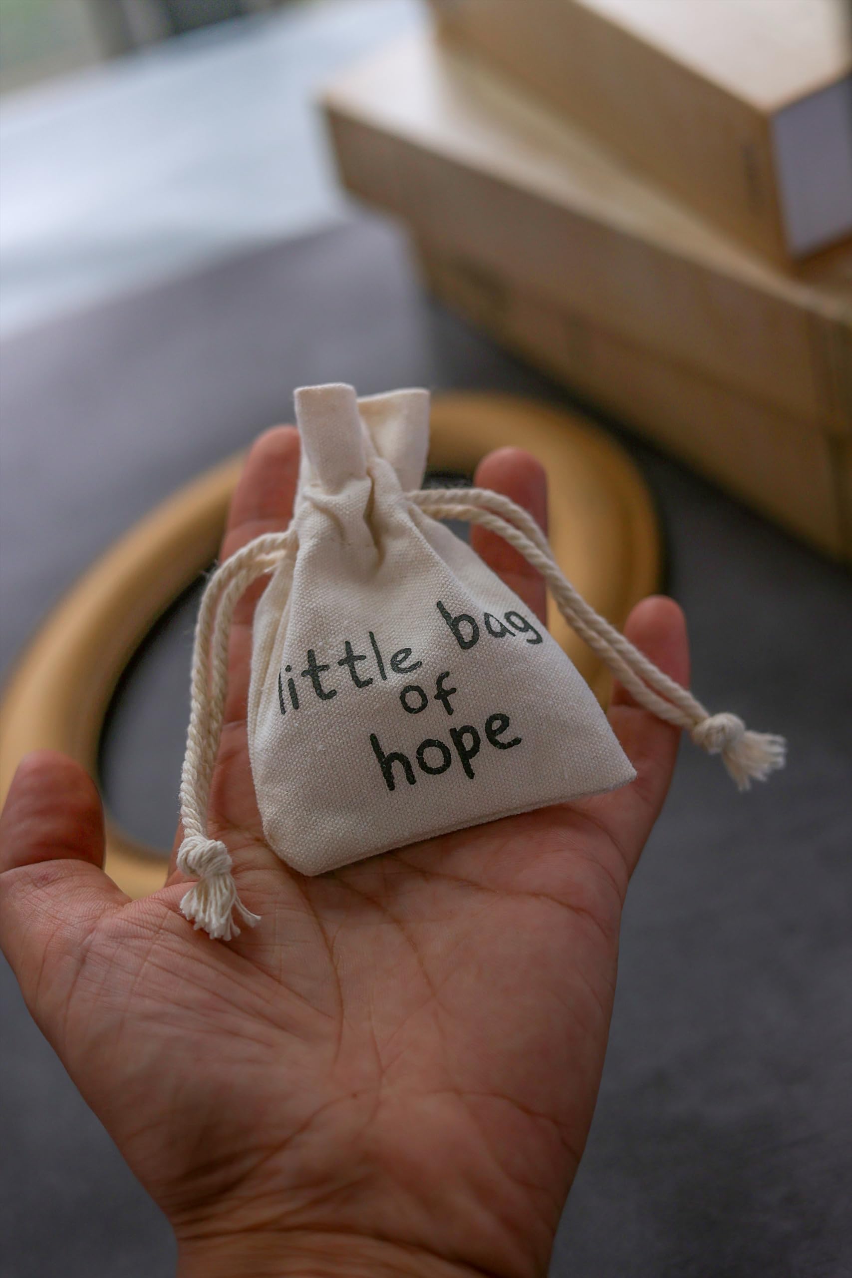 Cancer survivor encouragement gift concept with symbols