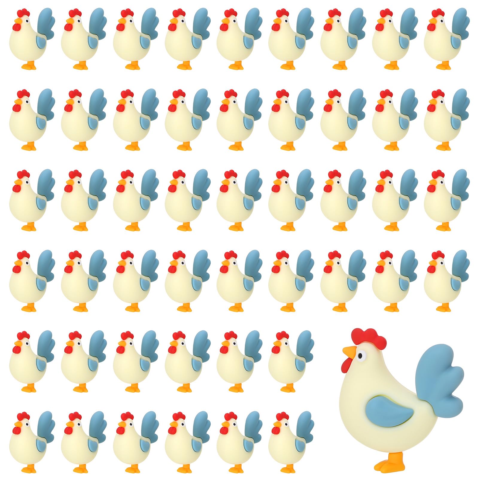 Easter décor with GGSTDDUP chicken figurines