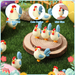 Tiny chicken ornaments suitable for Easter gifts and decor
