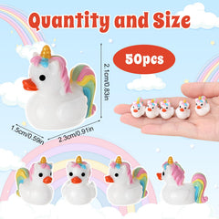 GGSTDDUP mini unicorn resin ducks