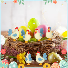 Tiny chick figures used as religious Easter decor and gifts