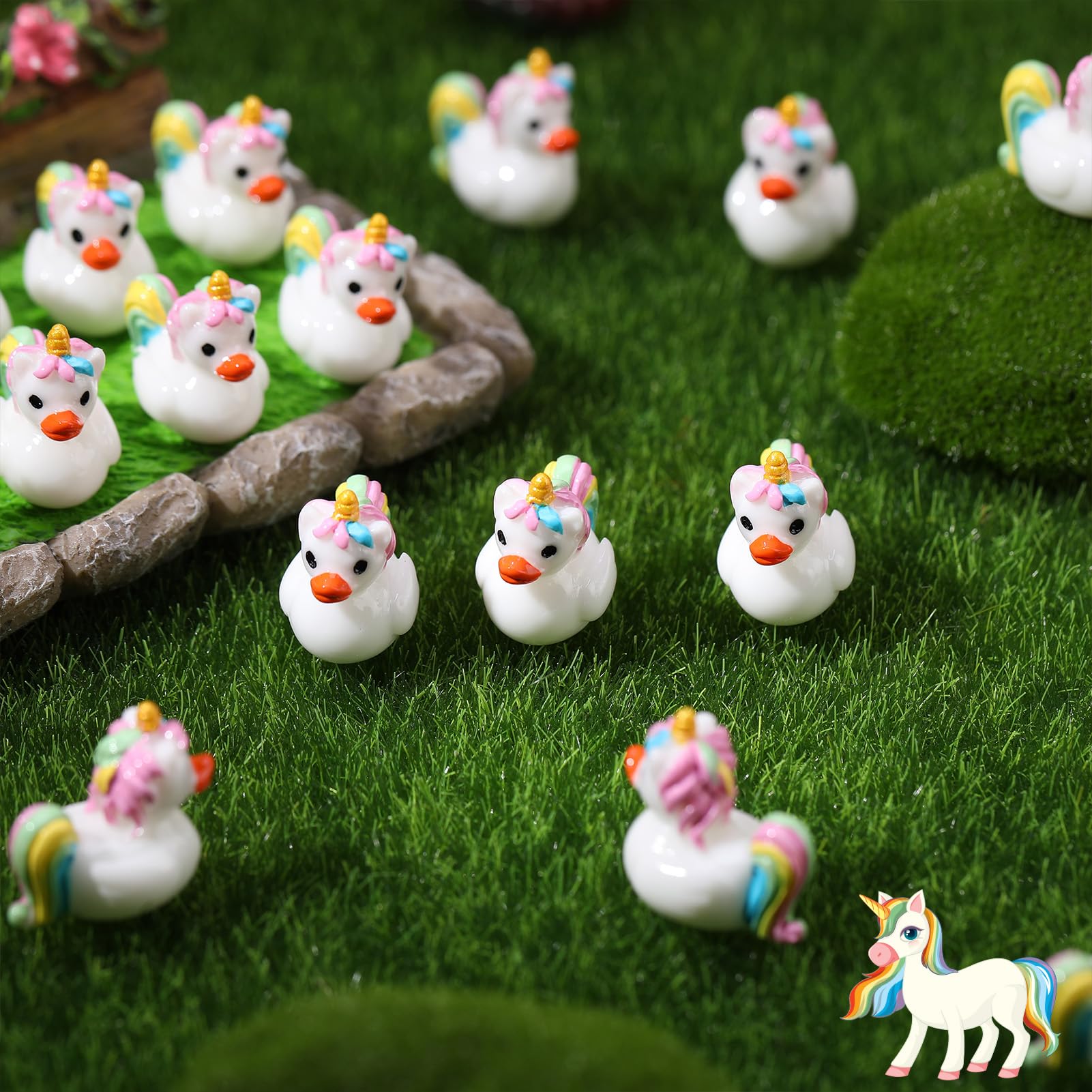 GGSTDDUP unicorn ducks bath toy set