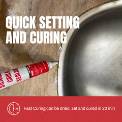 Silicone sealant adheres to glass tile metal and wood surfaces