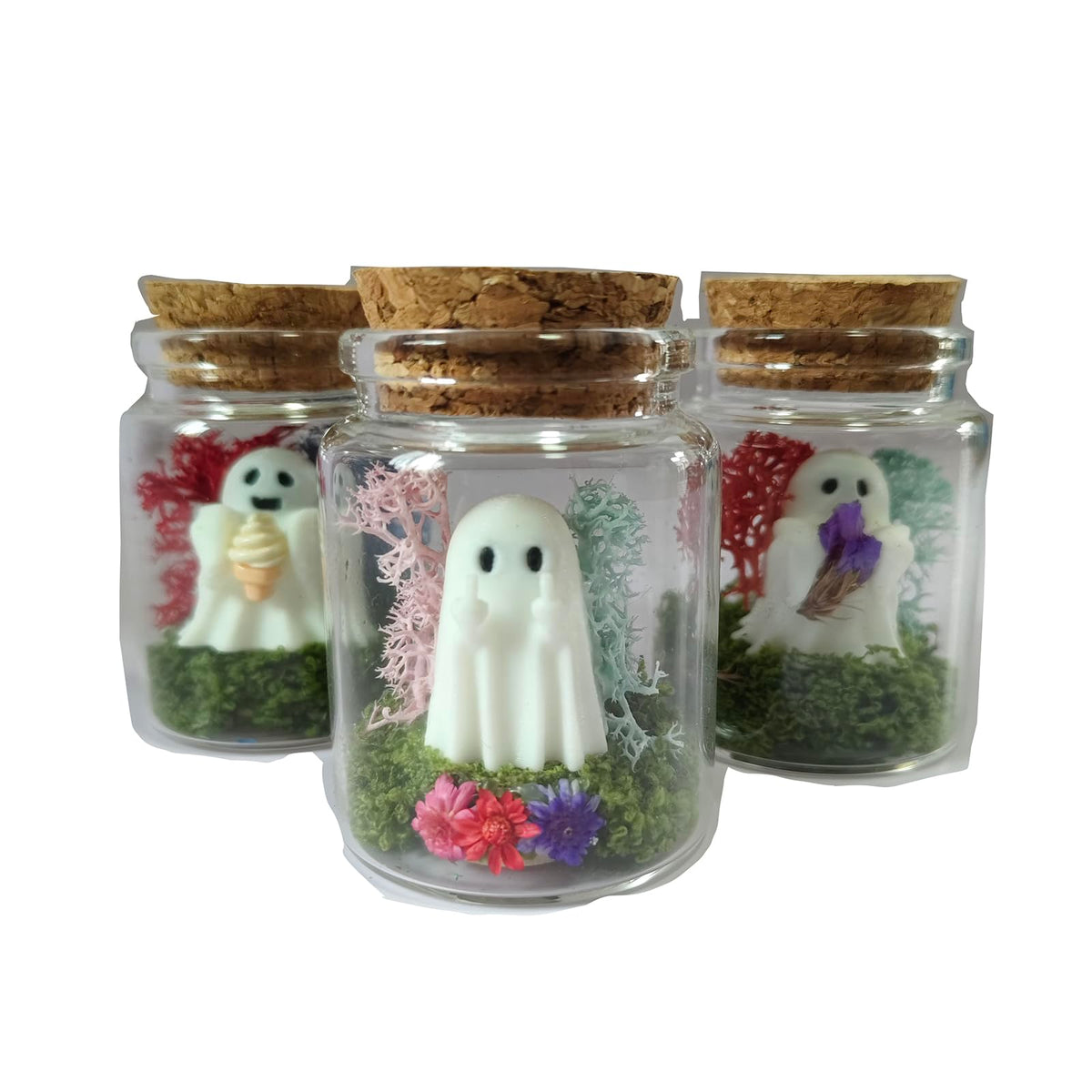 Ghost in a Jar handcrafted glass jar 50ml display