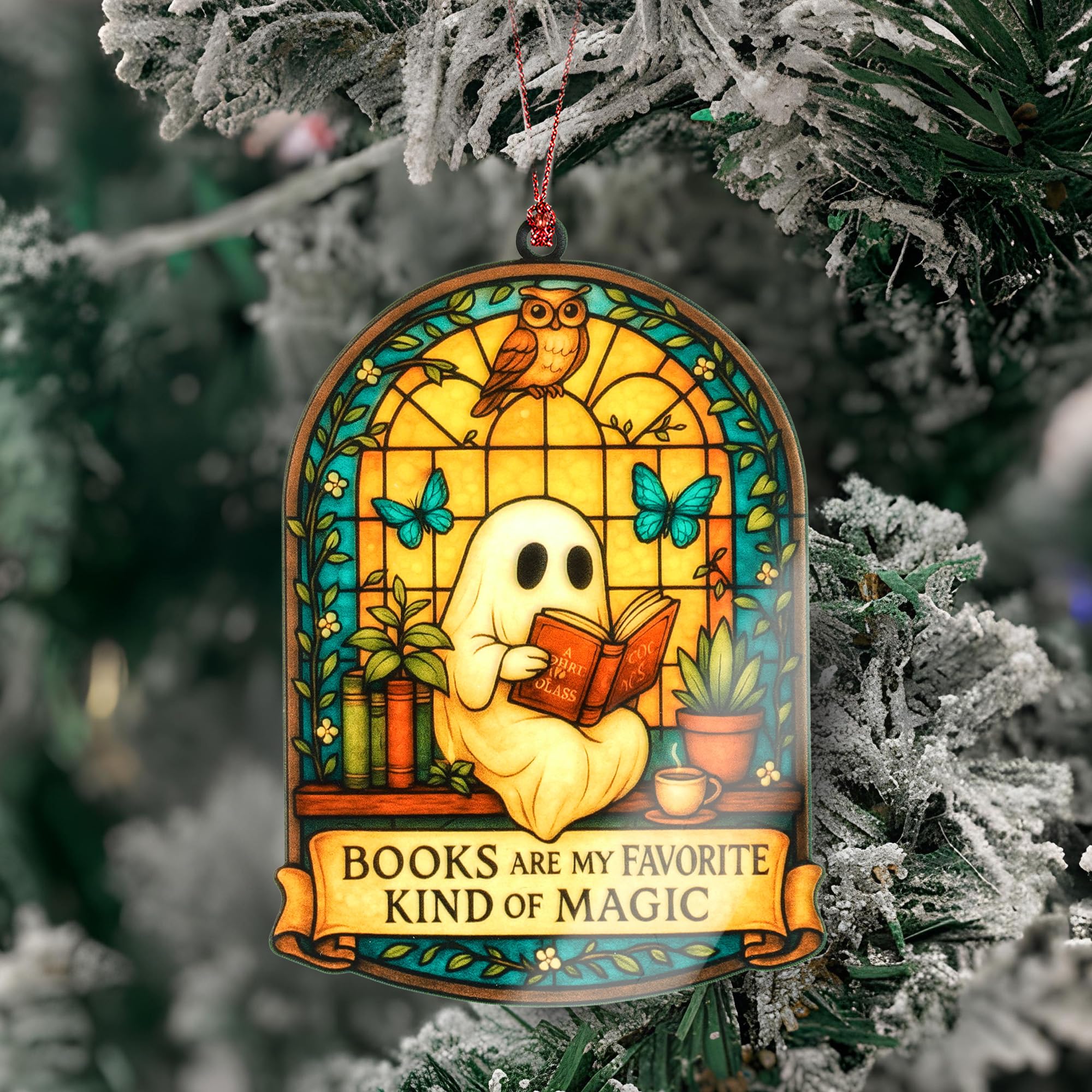 Book Christmas ornament decorative design