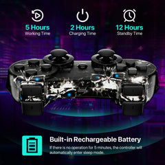 Galaxy Nebula style CHENGDAO PS3 controller side view