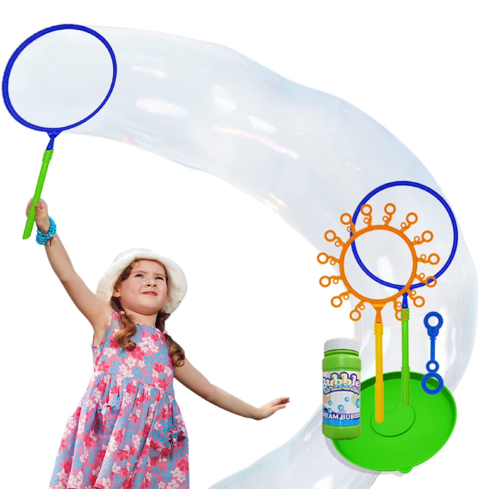 Giant Bubble Wand Set for indoor and outdoor play