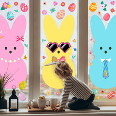 PVC waterproof removable reusable window clings for windows