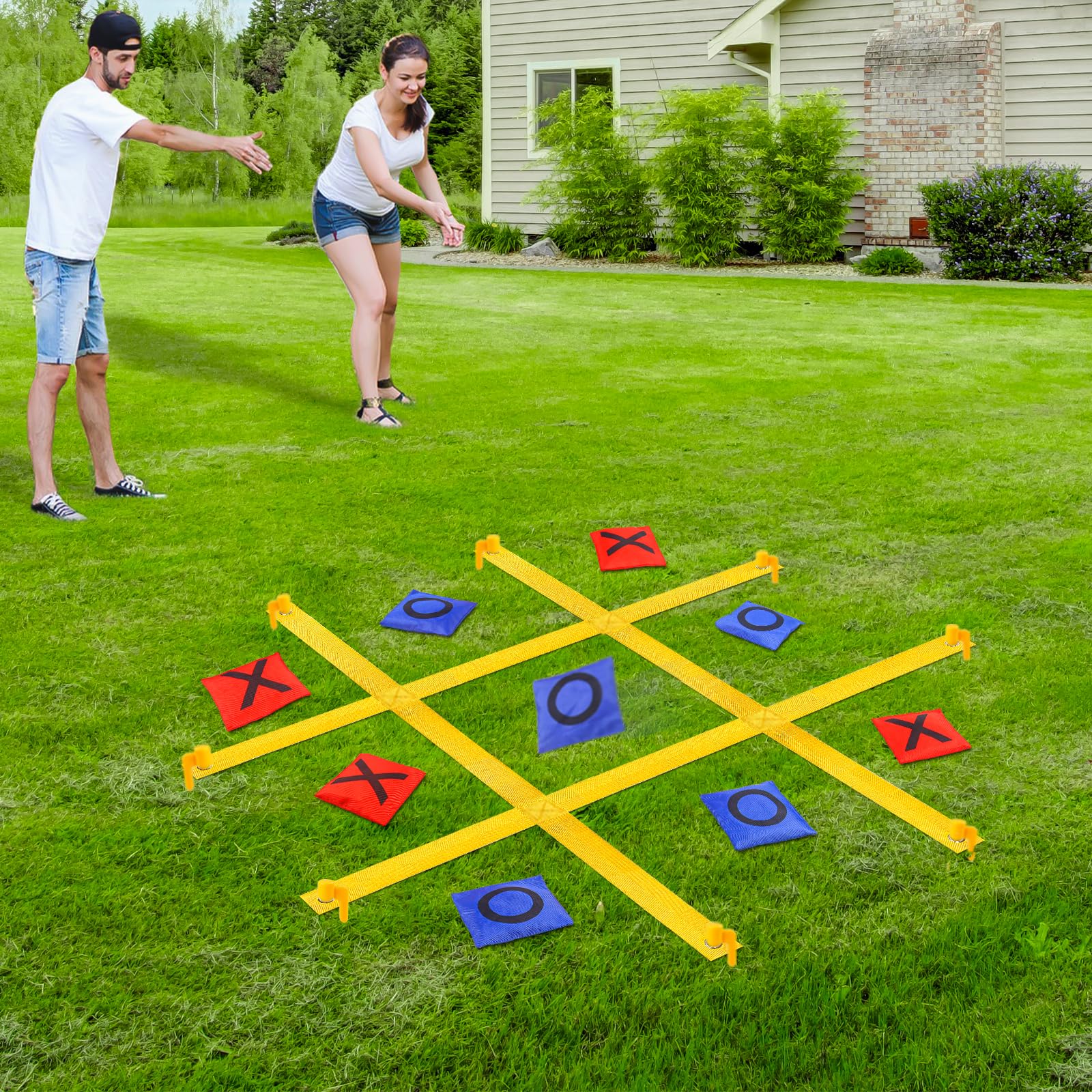Giant Tic Tac Toe outdoor game board 4 ft by 4 ft nylon