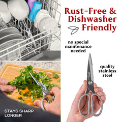 Gidli kitchen scissors comes apart for easy cleaning