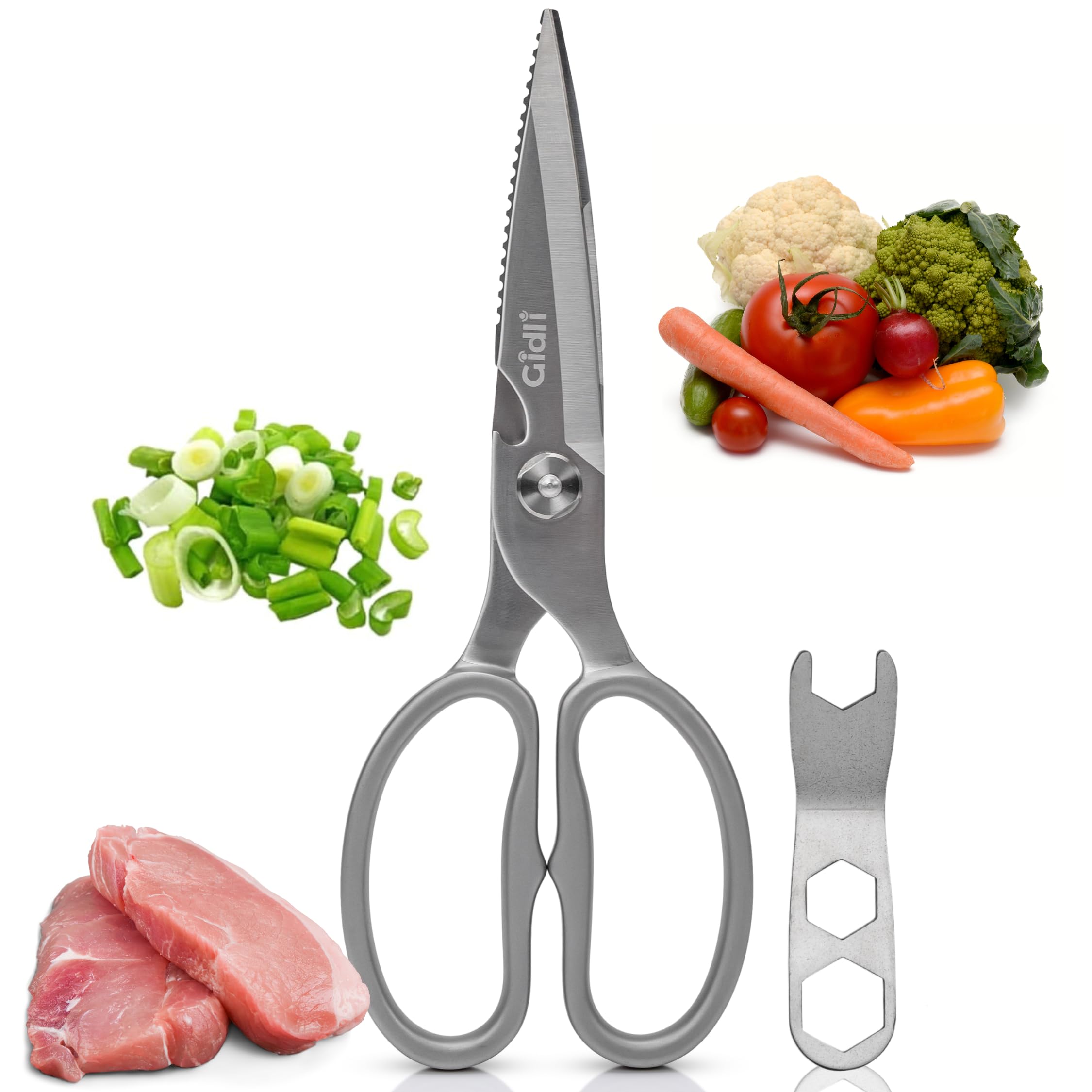 Gidli premium kitchen scissors gift ready box