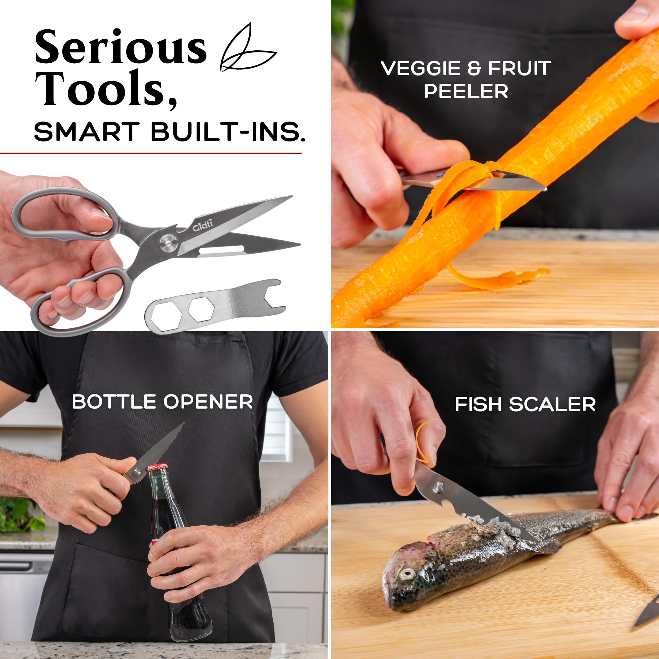 Gidli premium kitchen scissors dishwasher safe image