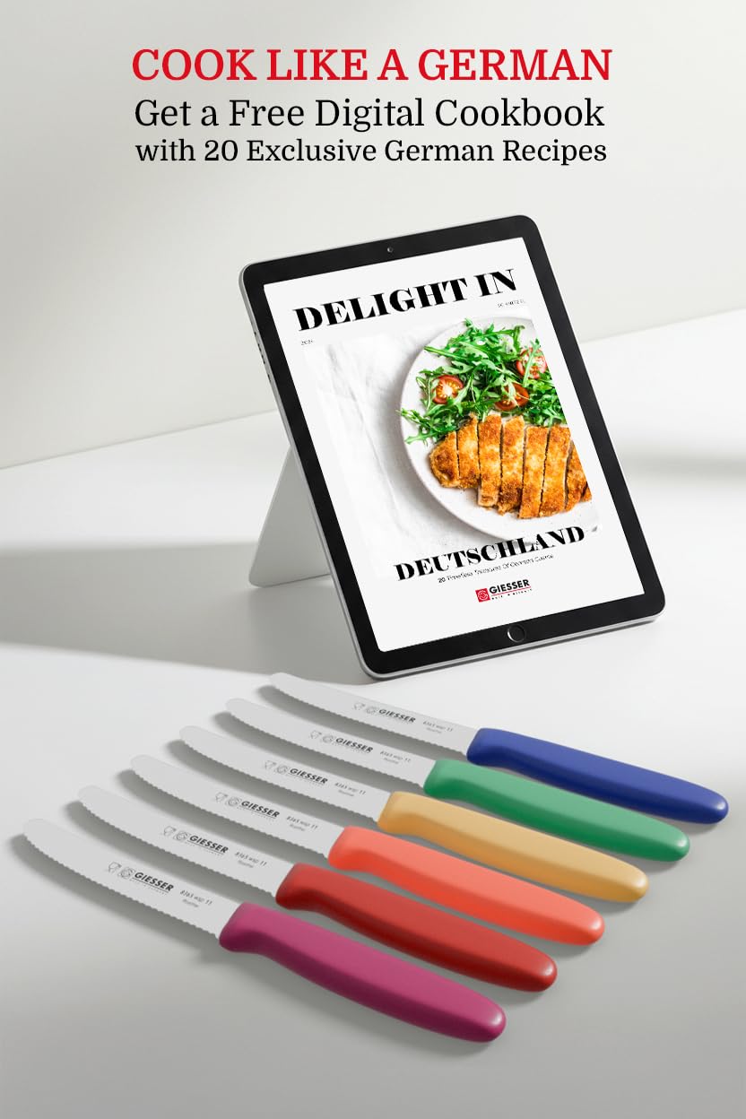 Complimentary German cookbook PDF included with purchase