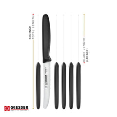 Giesser serrated kitchen knife ergonomic handle