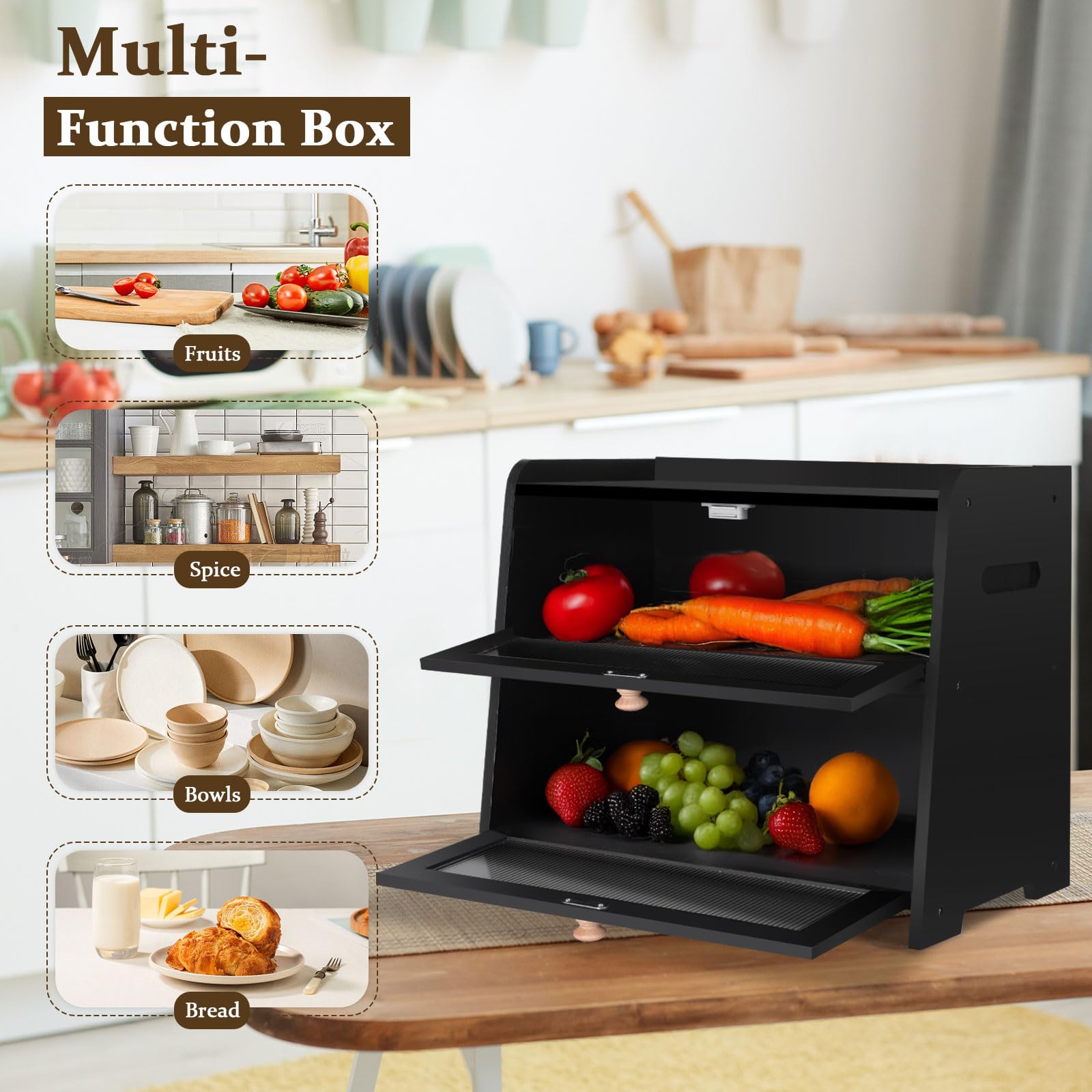 Gifhomfix farmhouse bread storage for homemade bread