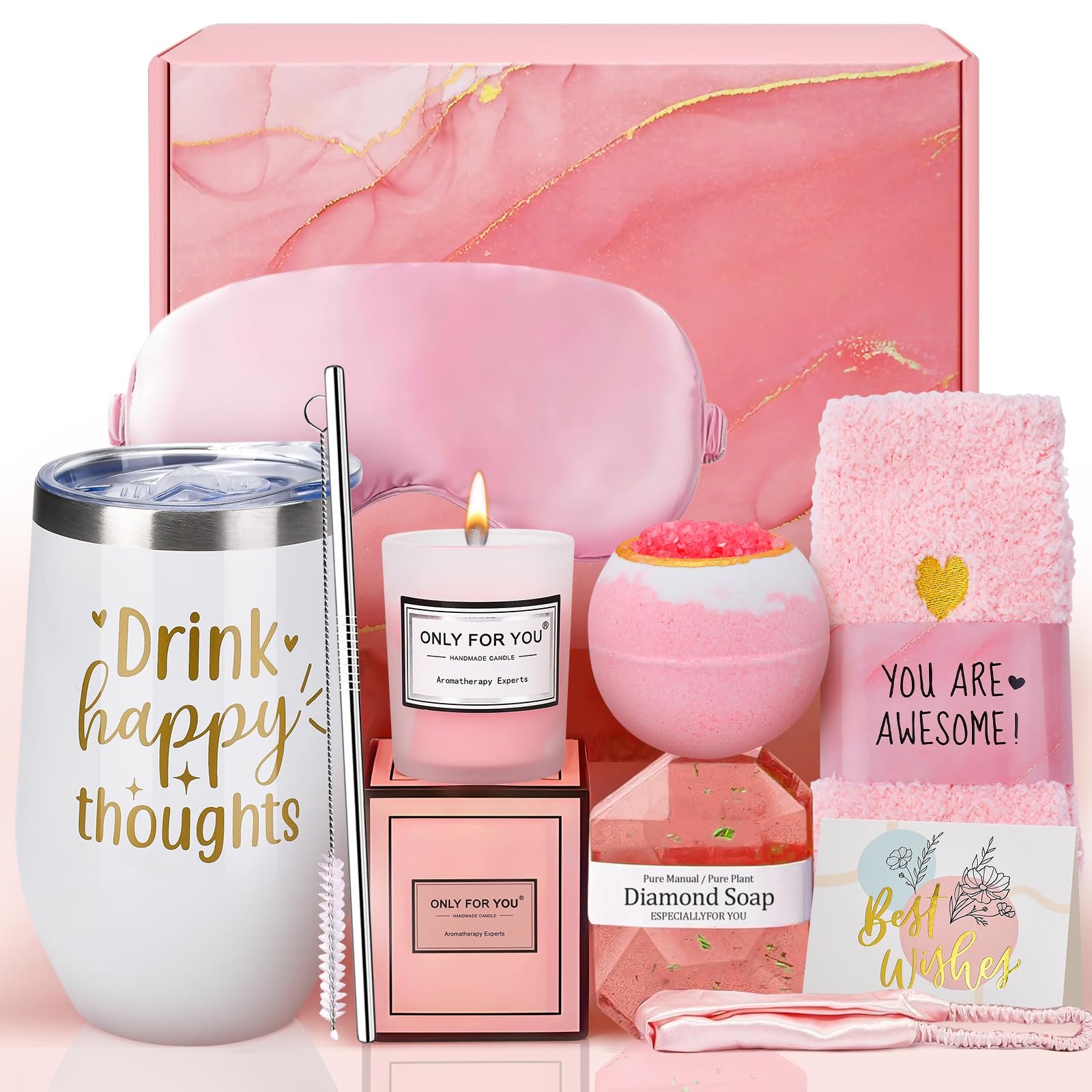gift baskets for women packaging with 10 piece contents