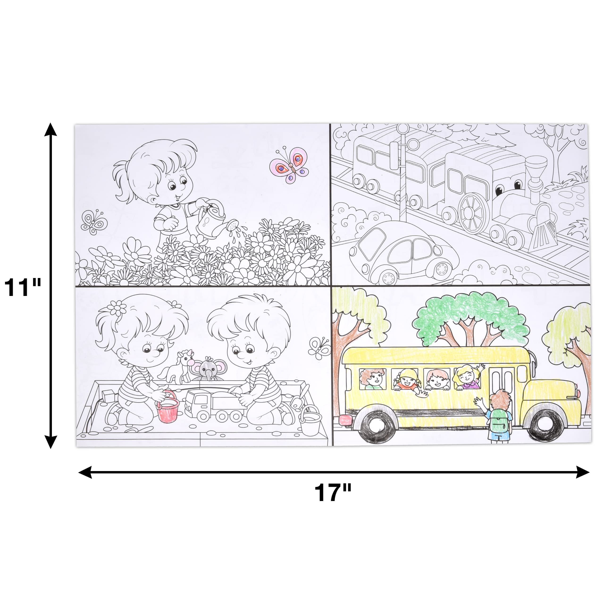 Gift Boutique color your own place mats 11x17