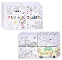 Gift Boutique 50 Kids Activity Place Mats disposable 11x17 sheet
