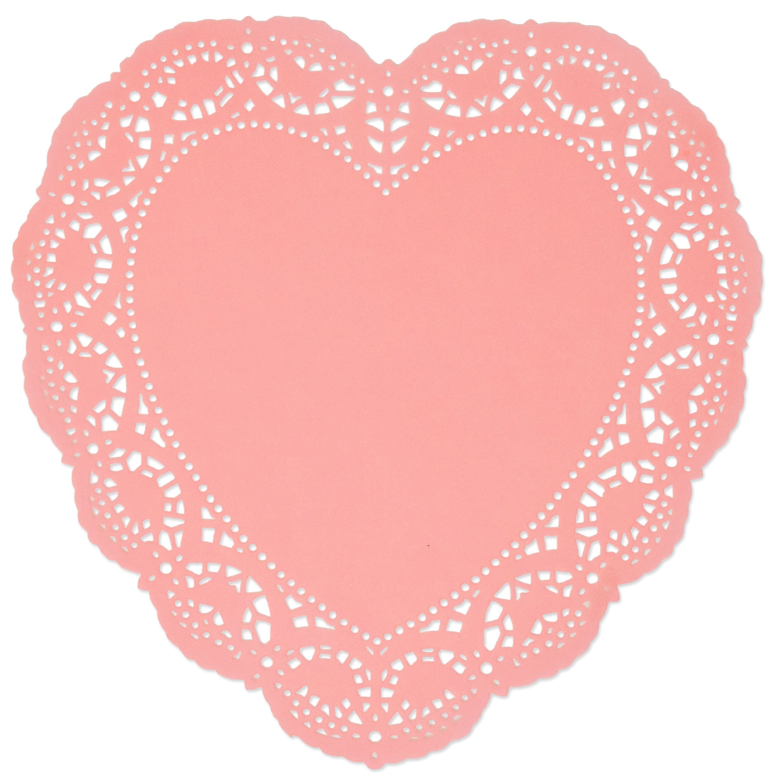 White heart doilies by Gift Boutique 96 count set