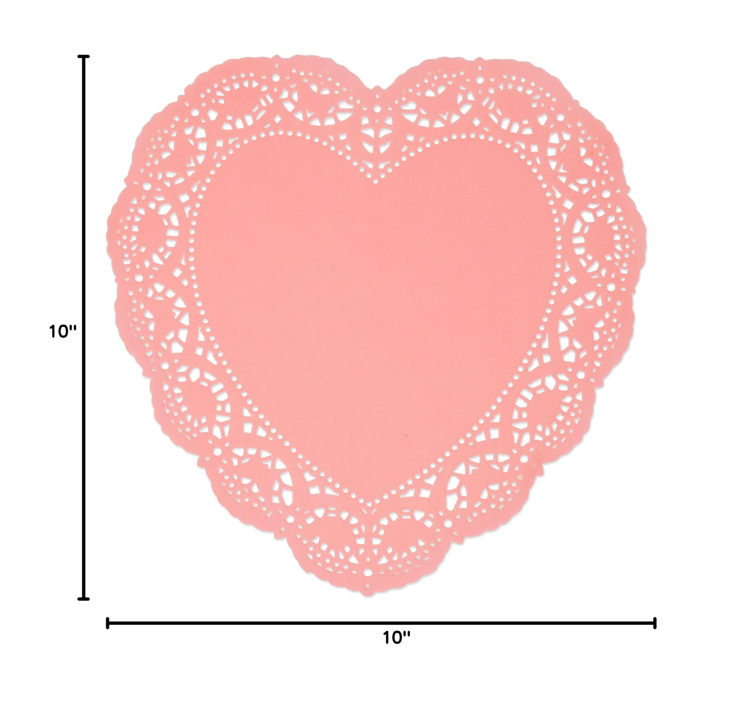 Table decor doilies Gift Boutique heart design 96 total