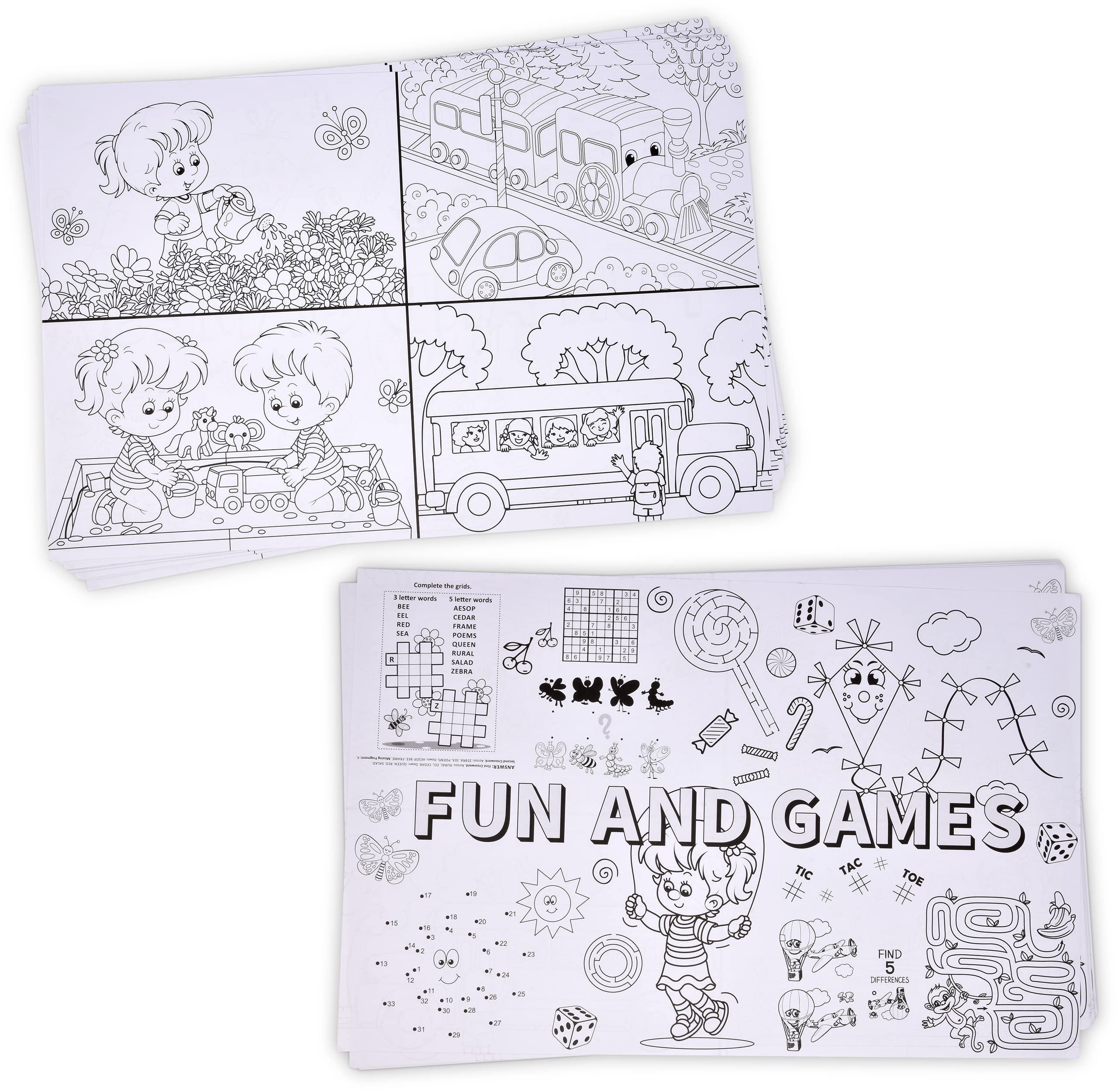 Kids activity mats for weddings and parties by Gift Boutique