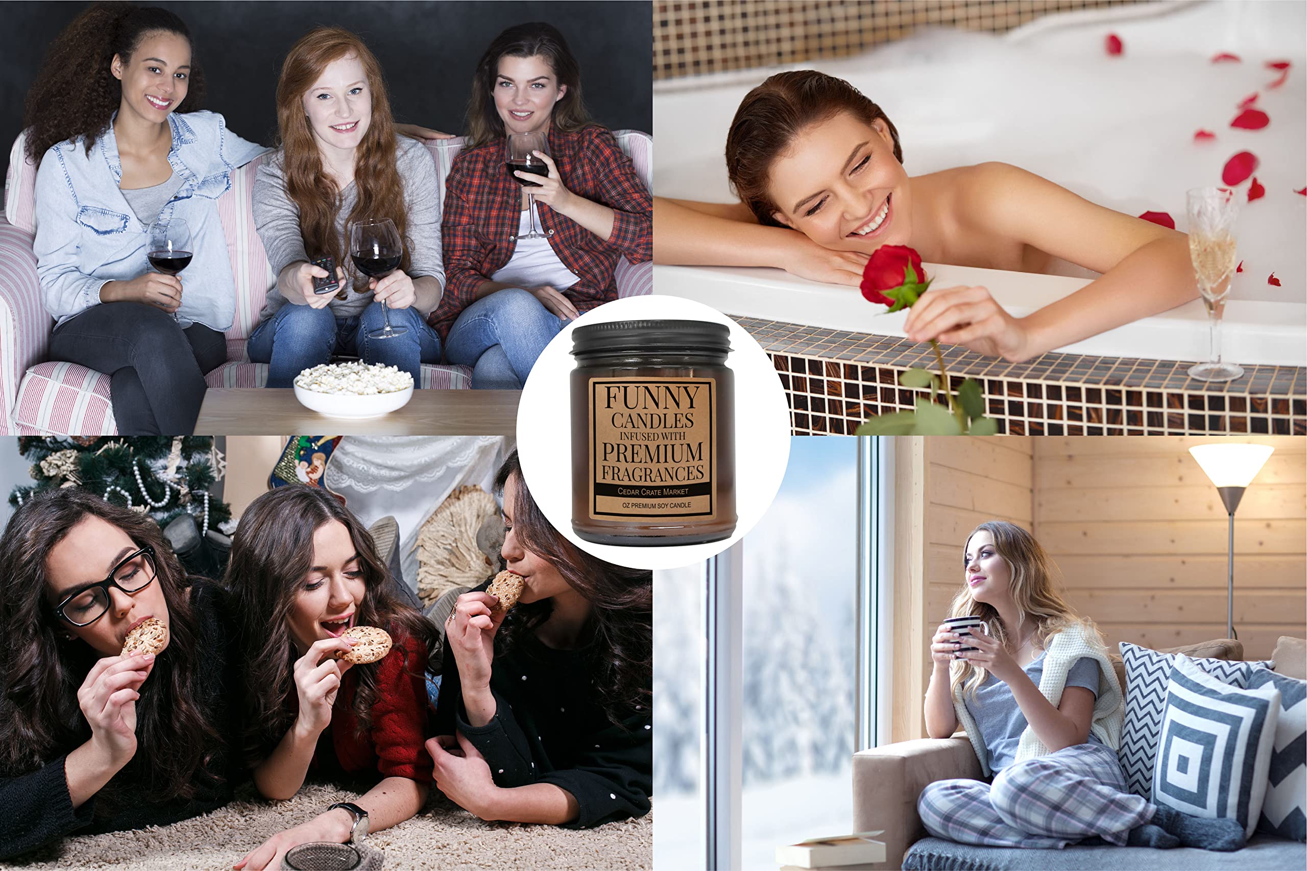 Gift box packaging candle suitable for birthdays and holidays