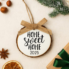 Jute hanger attached for tree display