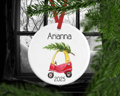 Gift box included ornament personalized for a child