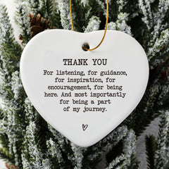 Thank You Keepsake ornament with luxury gift box